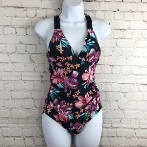 Merona Floral One Piece Swim Suit